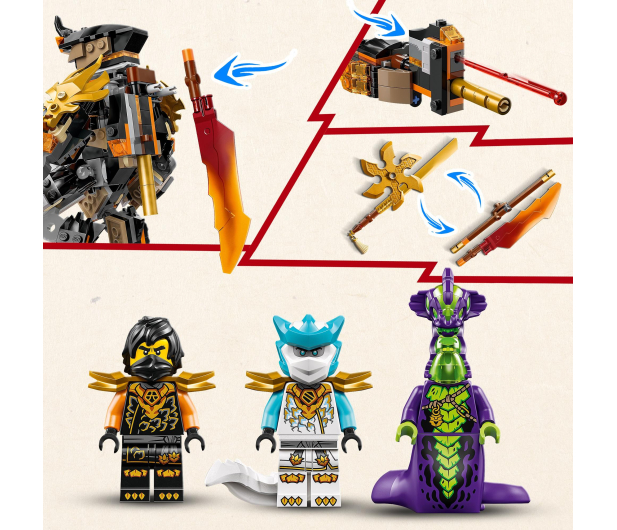 LEGO NINJAGO 71854 Mech specjalny Cole’a i Zane w smoczej zbroi - 1473537 - zdjęcie 11